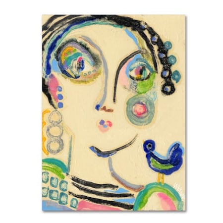 Wyanne 'Bluebird On My Shoulder' Canvas Art,24x32